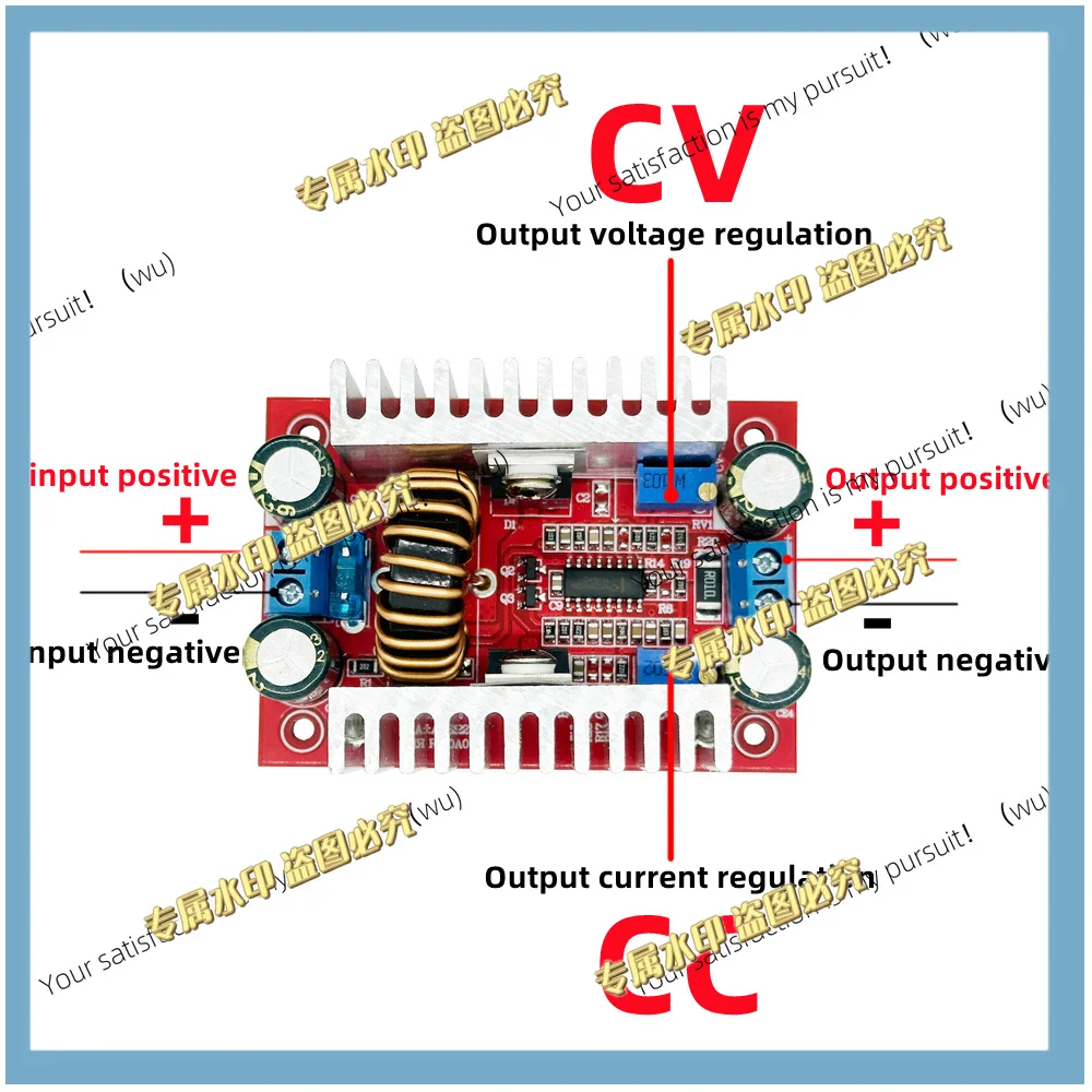 2Pcs DC 400W 15A Boost Conversion Module LED Driver 8.5-50 V to 10-60V Voltage Charger