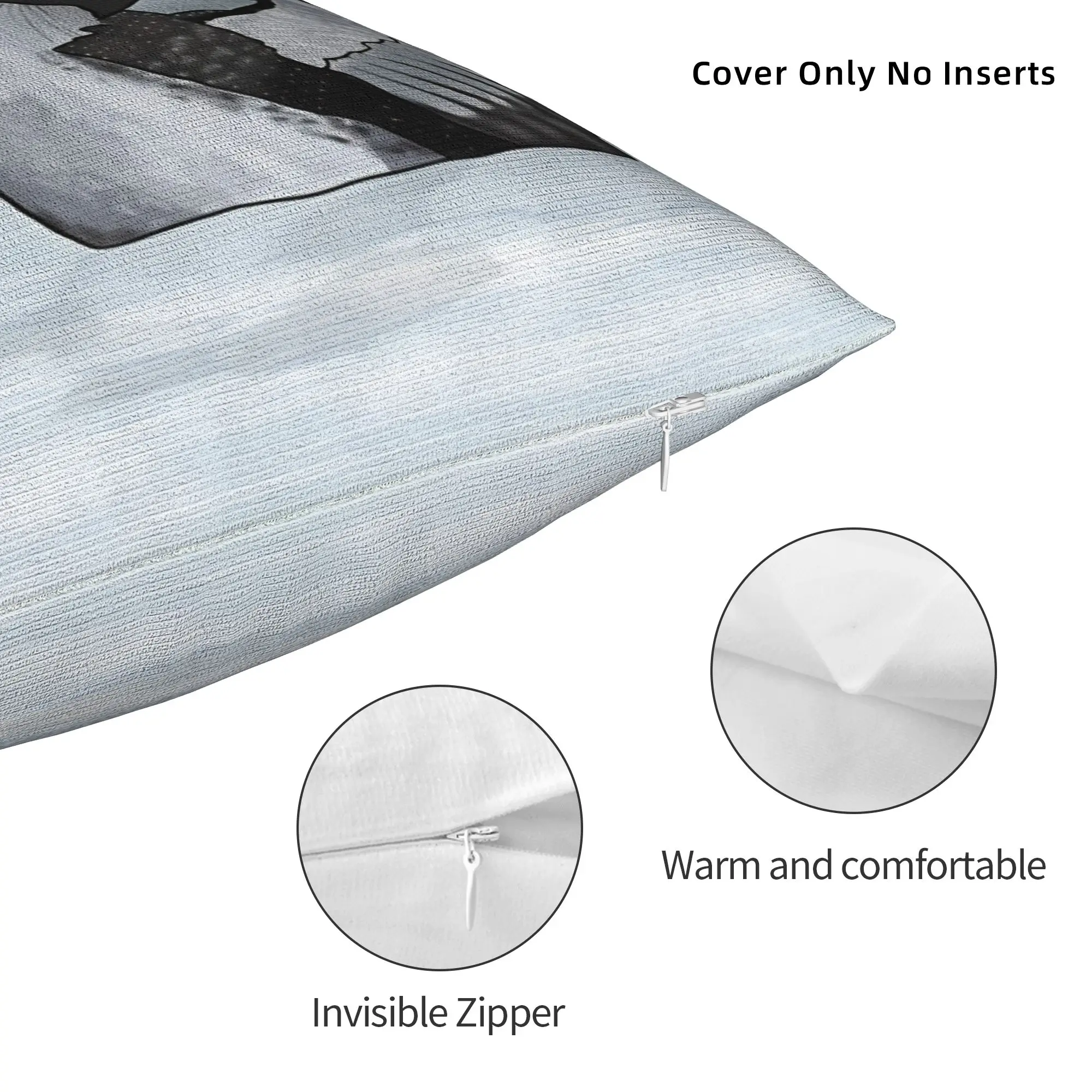 Heated Rivalry Inspired Hockey Puck Loon  Pillowcase Polyester Cushion Cover Decorations  Pillow Case Cover Home Zippered 18'