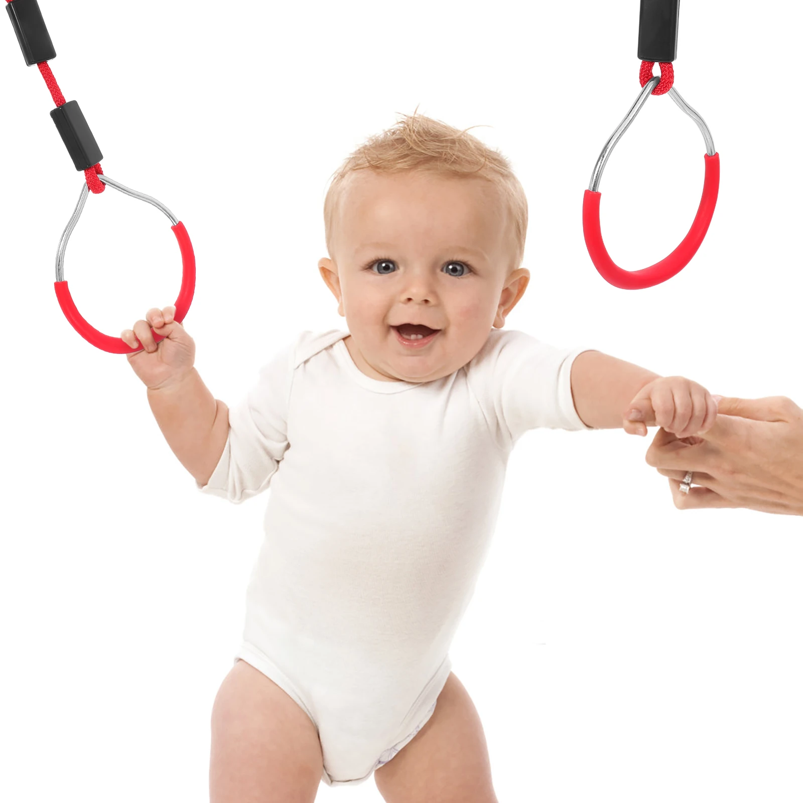 

2 Pcs Colorful Hanging Ring Playground Equipment Strength Training Rings for Indoor Swing Sets Gymnastic Gymnastics Bar