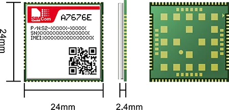 modulo simcom lte cat1 compativel com o sim7070e a7676e lase lte 01