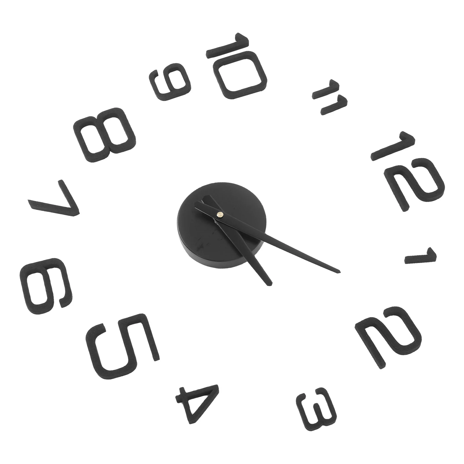 

Wall Clock Roman Numerals Acrylic Bedroom Sticky Sticker Hanging Home Office Large DIY Clock Parts Modern Living Room Decor