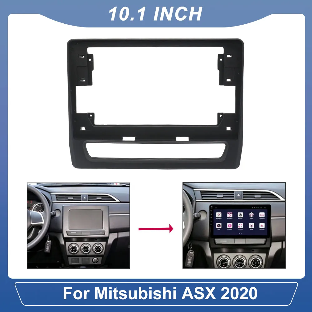10 Inch Car Radio Fascia For Mitsubishi ASX 2020 Android Stereo Dash Kit Frame With Canbus Harness