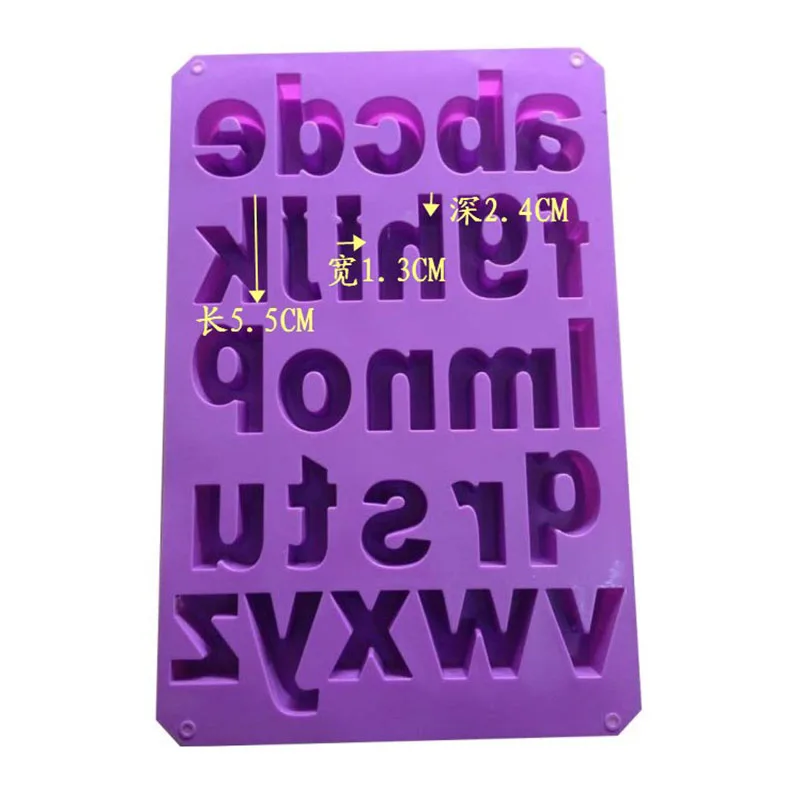 English Letter Silicone Molds Plaster Number Candle Molds Concrete Capital Letter Molds Lowercase Letters Digital Clay Molds