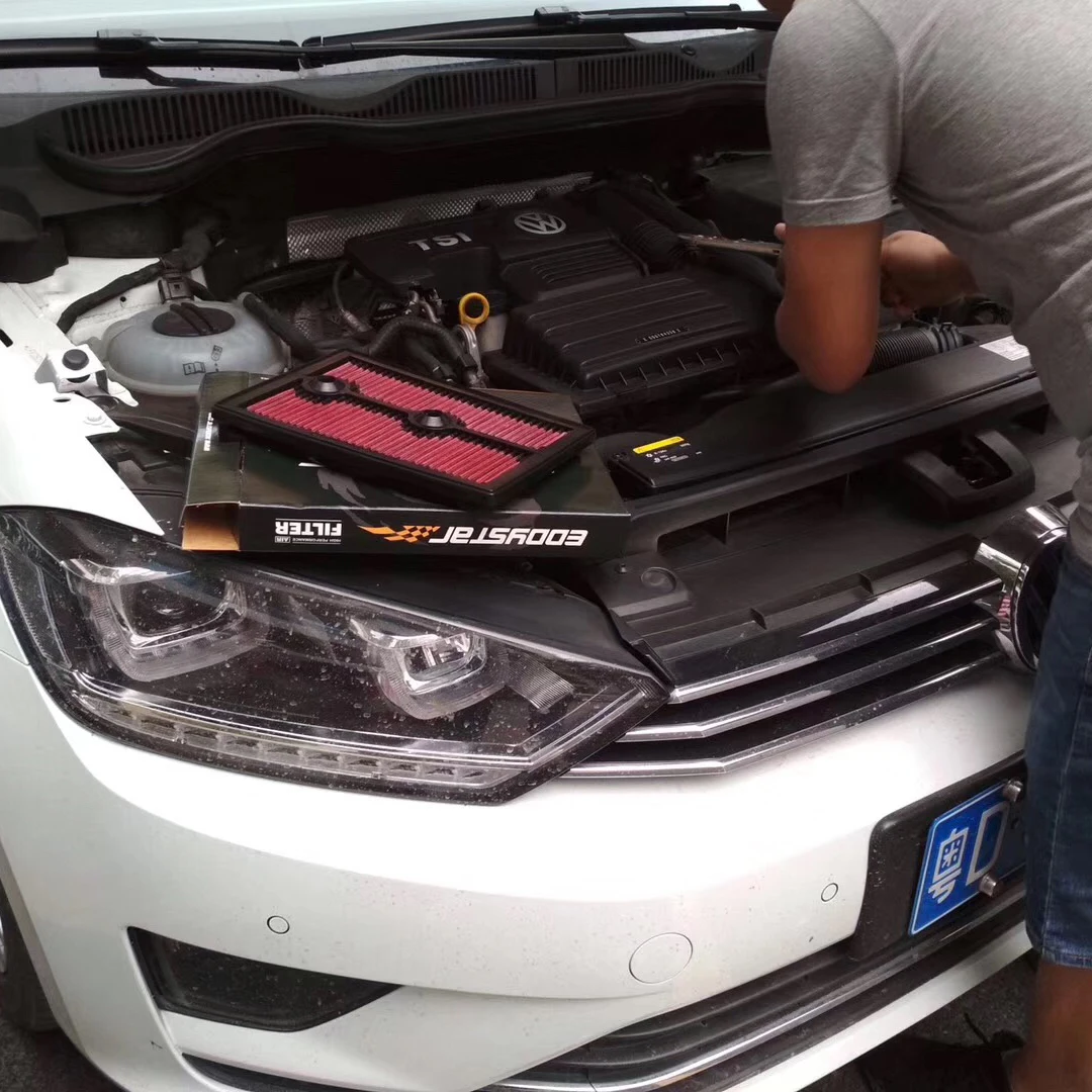 فلتر هواء رياضي عالي التدفق لسيارة VW SHARAN 7N1 TIGUAN ALLSPACE 5N_ AD1 BW2 TOURAN 5T1 1.2T 1.4TSI مرشحات مدخل السباق قابلة للغسل #5