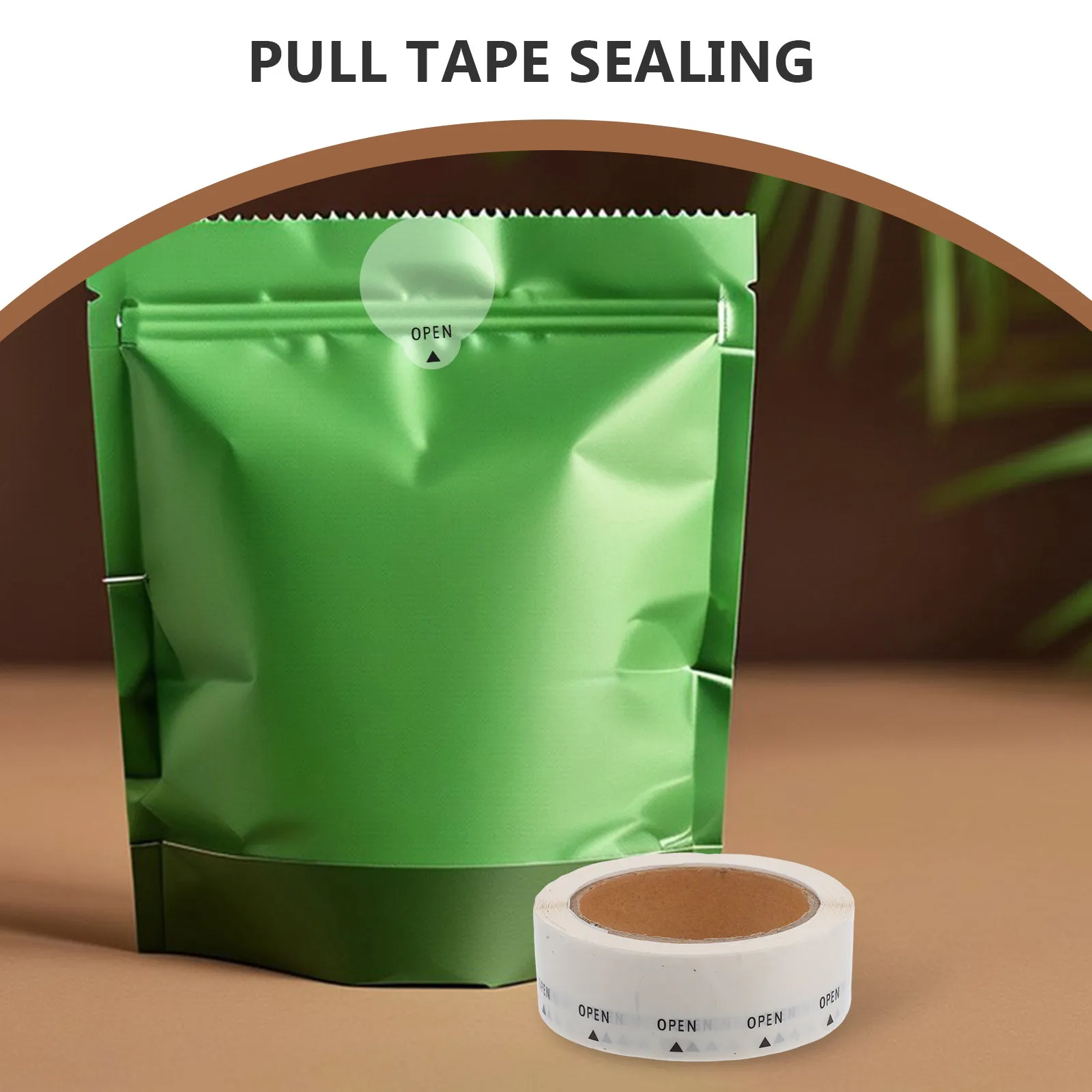 1000Pcs Transparent Seal Stickers Clear Open Labels Adhesive Peel Seal Sheets for Shipping Logistics Package Sealing