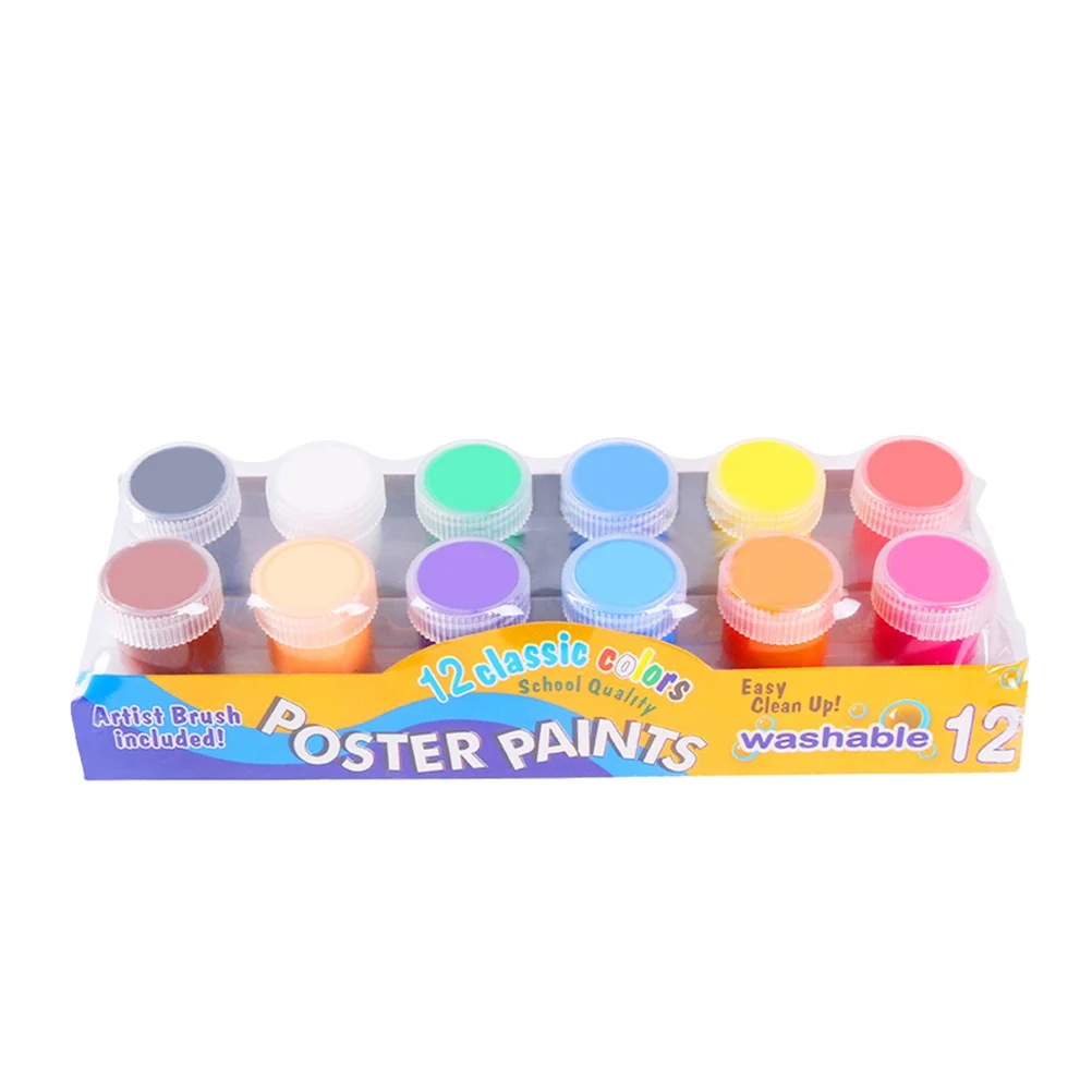 

Brush Pigment Set Washable Finger Palm Paint Painting Kids Paiting Kit Graffiti