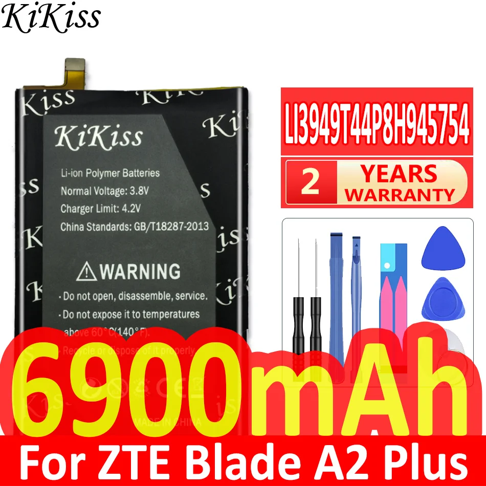 Mobile Phone Battery 6900mAh For Zte Blade A2 Plus BV0730 A2Plus A610 Plus LI3949T44P8H945754 Premium Replacement