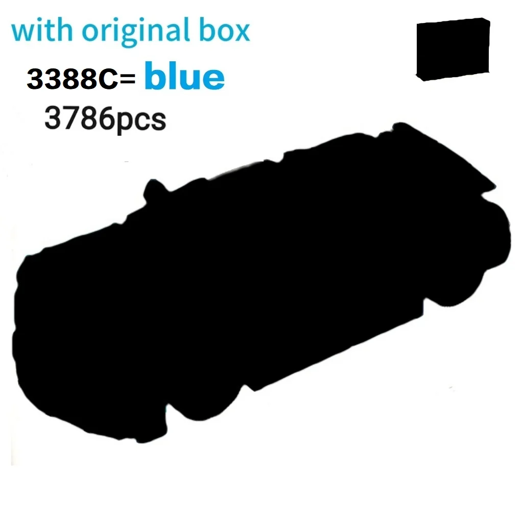 พร้อมกล่องต้นฉบับ 3599 ชิ้นบล็อกอาคารชุดเด็กของเล่นเด็ก High Tech รถ Super Racing รถอิฐ 20086