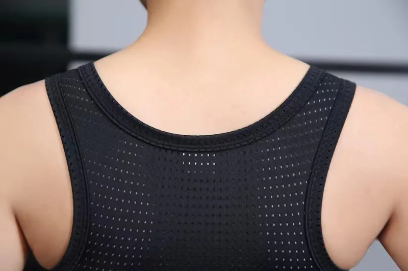 Plochý tvarovač prsou FTM Lesbické prodyšné síťované tílko S-4XL Zip Bandáž tílka Tomboy Trans hrudní popruh Vesta - náhled 4