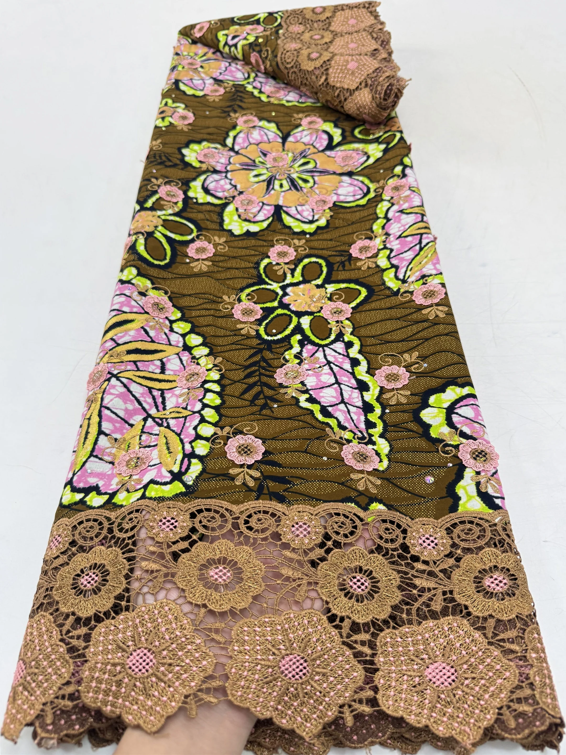 

3D-кружево Super Lace: высококачественная нигерийская ткань с восковой вышивкой, африканский швейцарский вуаль-кружевной материал, французский гипюр, сетчатая ткань для шитья свадебных нарядов