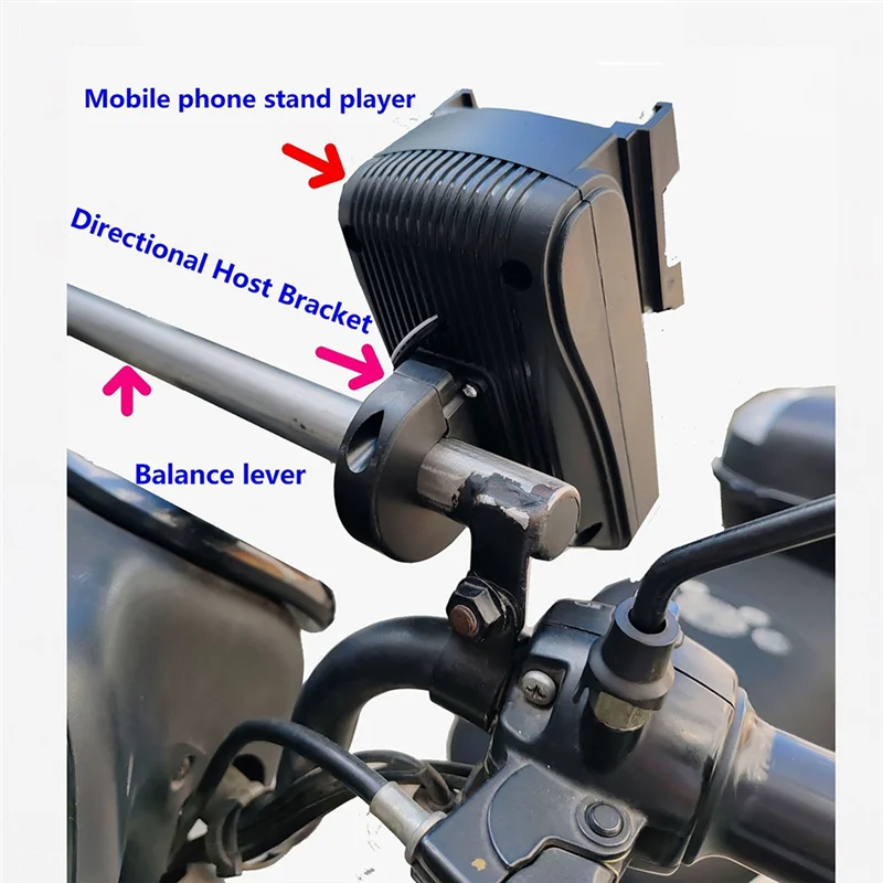 AU05 -For الطريق دراجة دراجة سمّاعات بلوتوث الرد على الهاتف حامل هاتف دراجة نارية متعدد الوظائف #6