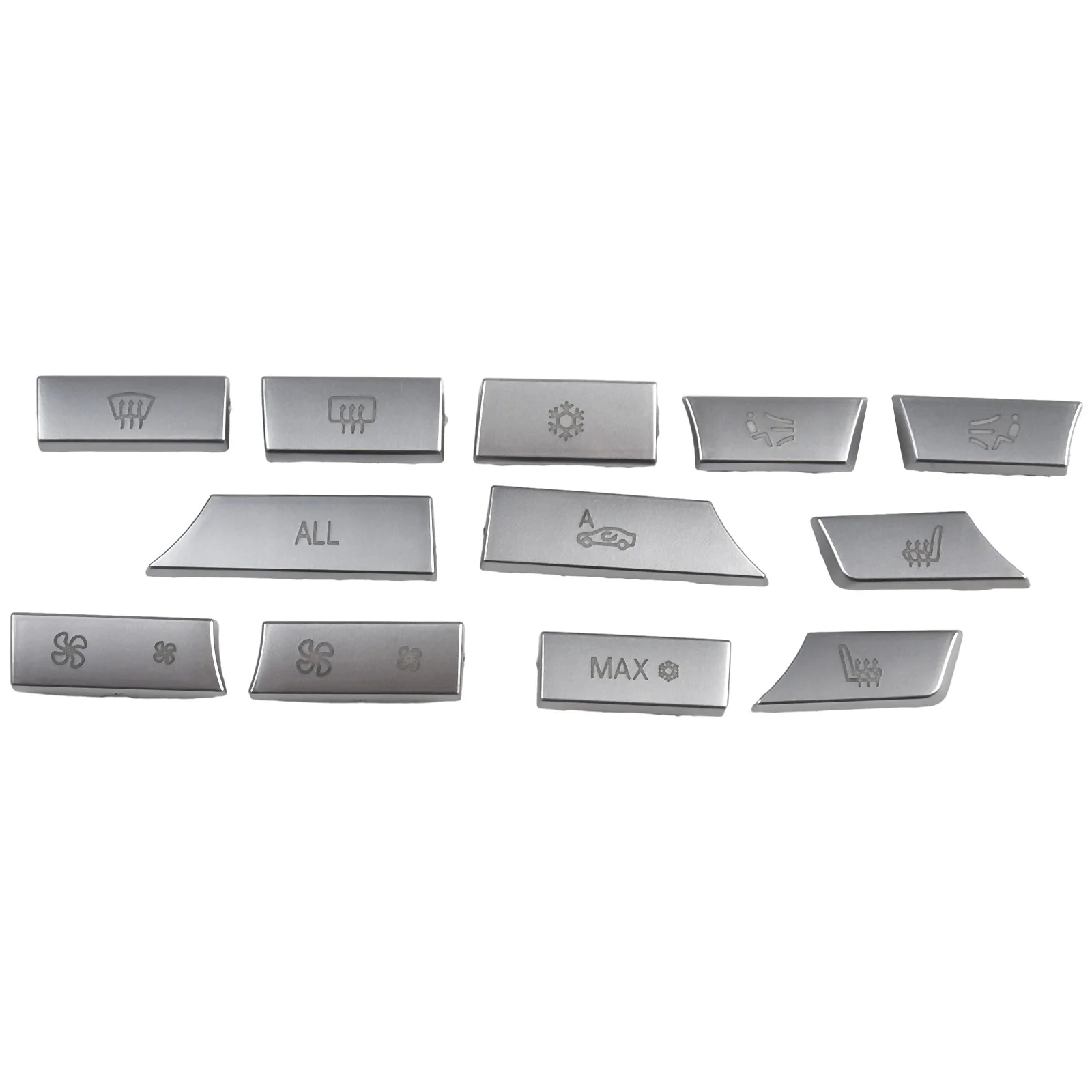 

Car Maintenance Center Air Button Trim Button Sticker Replacement 12 Pieces Set Automotive Interior Decoration