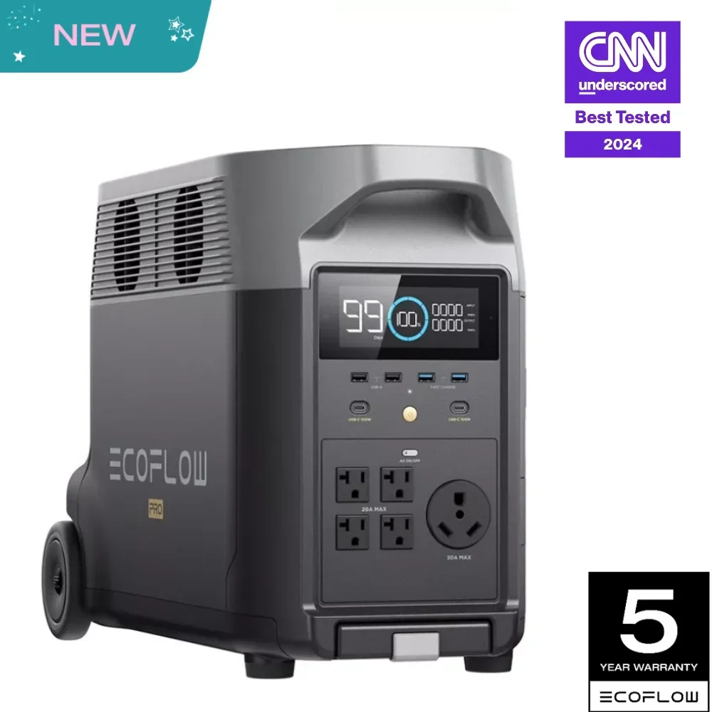 yZ[zECOFLOW DELTA Pro 3600Wh |[^ud 5x120V ACRZg 3600W 2.7ԋ}[d Lifepo4obe[ \[[d@