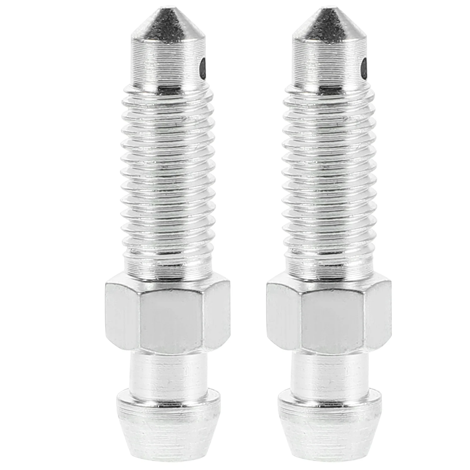 

2pcs Motorcycle Air Bleeder Pressure Valve Fluid Screw Fork Bleed Valve Brake Bleeder Bolt Galvanized Iron Durable Metal Drain