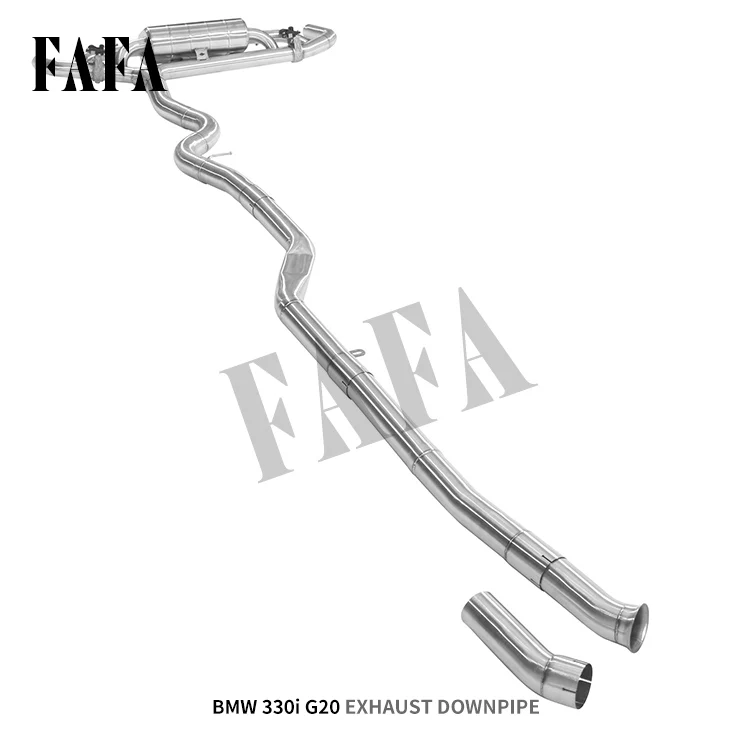 330I G20 High Performance Tuned Exhaust System Stainless Steel Cat Back Mid-end Downspout Exhaust Pipe