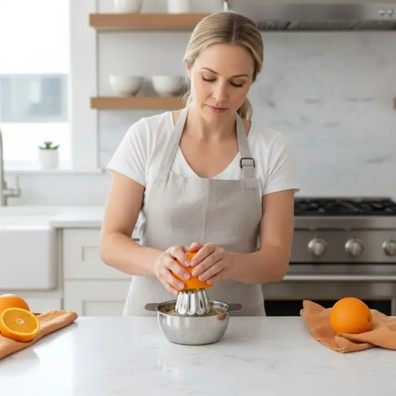 Manual Juicer for Home Lemon Orange Citrus Squeezer Easy Hand Press Large Juice Output Quick Clean
