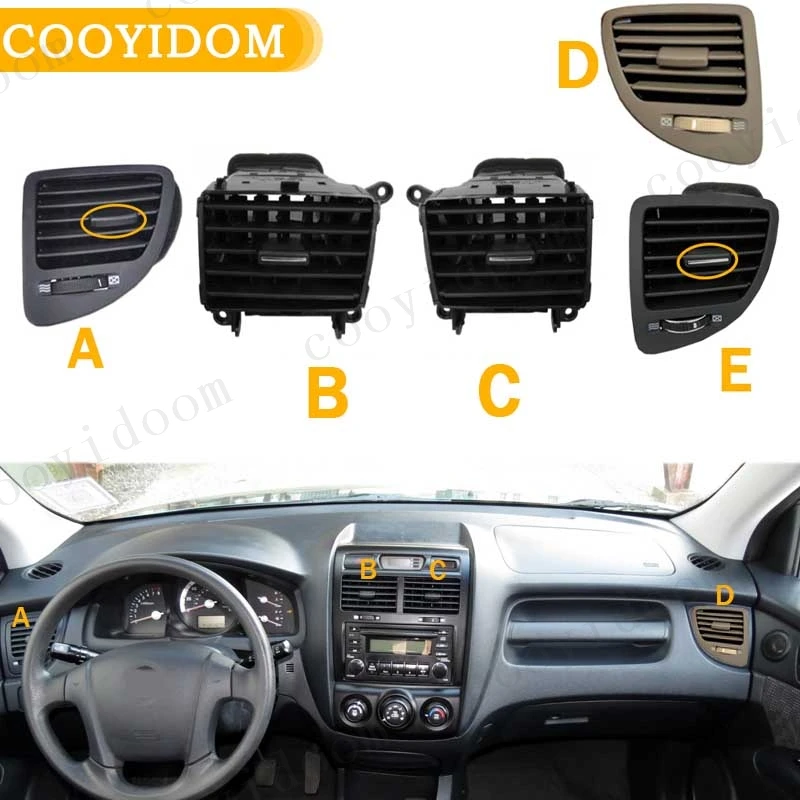 Car A/C Air Vent Outlet Dashboard air conditioning outlet Center console ventilation For Kia Sportage Accessories Car-styling