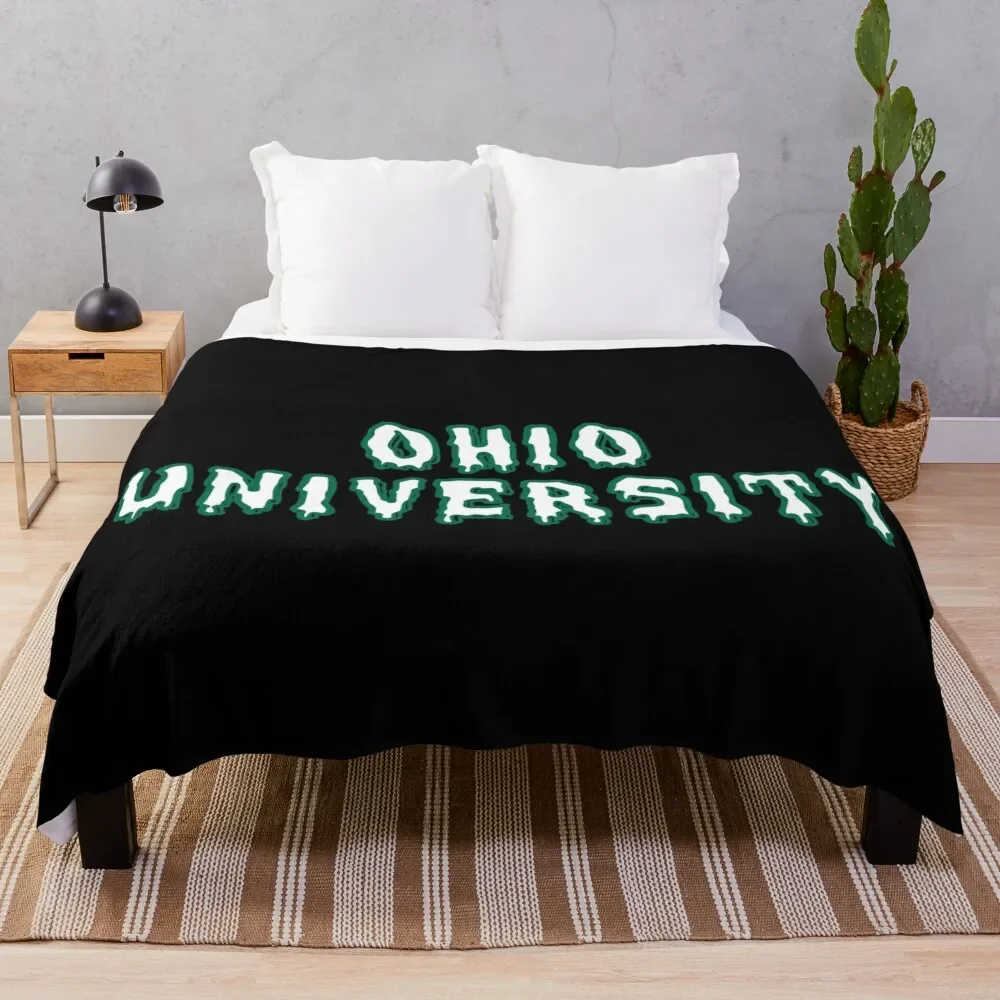 

Ohio University Drippy Throw Blanket Warm Throw Blanket Gift for Anniversary