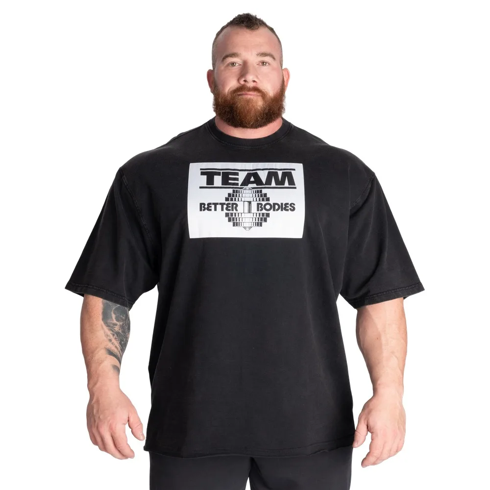 Better Bodies Team Iron Tee _ Oversized Gym Shirt - Better Bodies _ Perfect for Bodybuilders & Powerlifters