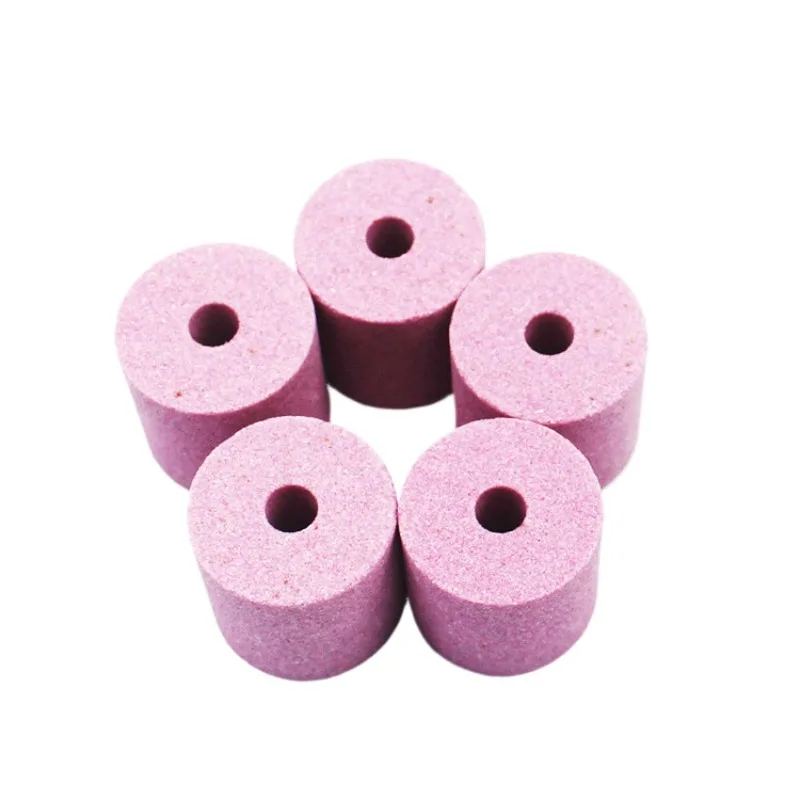 Drill Bit Sharpener Replacement Grinding Wheel,Pink Corundum Abrasive Stone,Red Alumina Grinding Head ForDrill Grinder