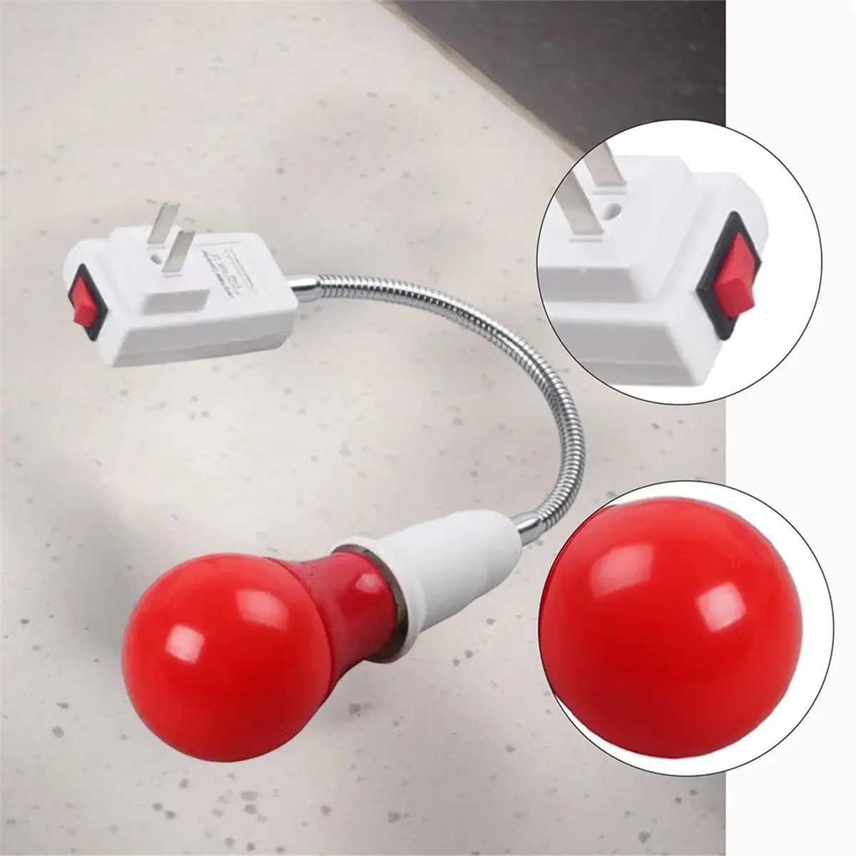 update. 1W Darkroom Safe Light LED Bulb - E27 Socket Red Lamp for Film/Slide Processing with Analog Photography EU Plug