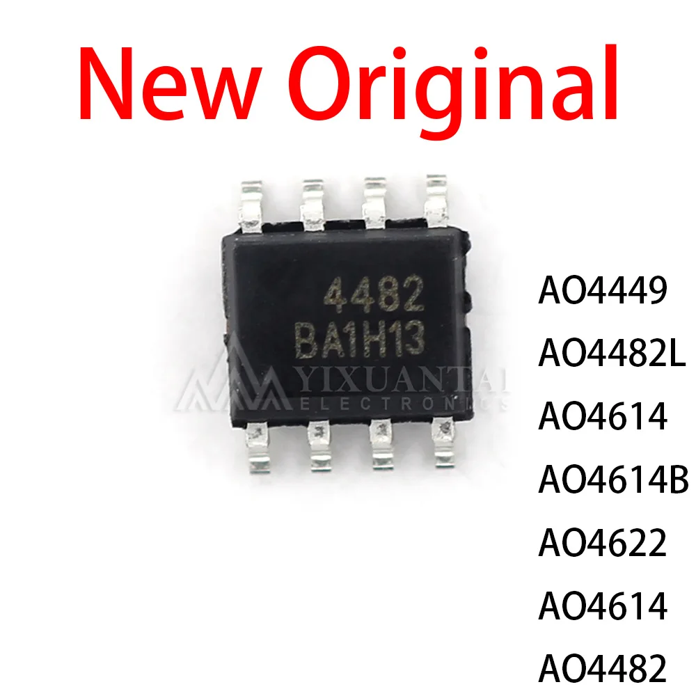 10 peças SOP8 SMD AO4449 AO4482L AO4614 AO4614B AO4622 AO4614 AO4482 4449 4482 4614 4614 4622 SOP-8 YXT