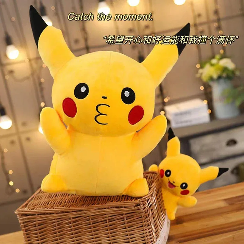 Pokemon Pikachu Plushie Doll Kawaii Animal Plush Large Toy 40/80cm Pokémon Soft Plush Stuffed Pillow Christmas Gift for Children