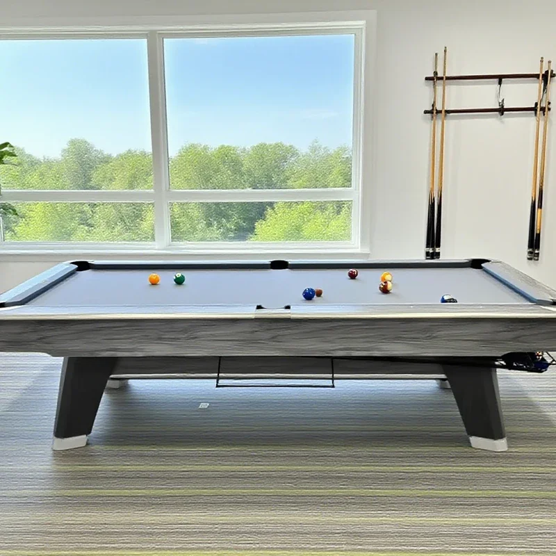 Hot Sale Nine Ball Professional Pool Table with Slate Cushion Ball Return System for Club and Home Use Snooker Billiard Tablepro