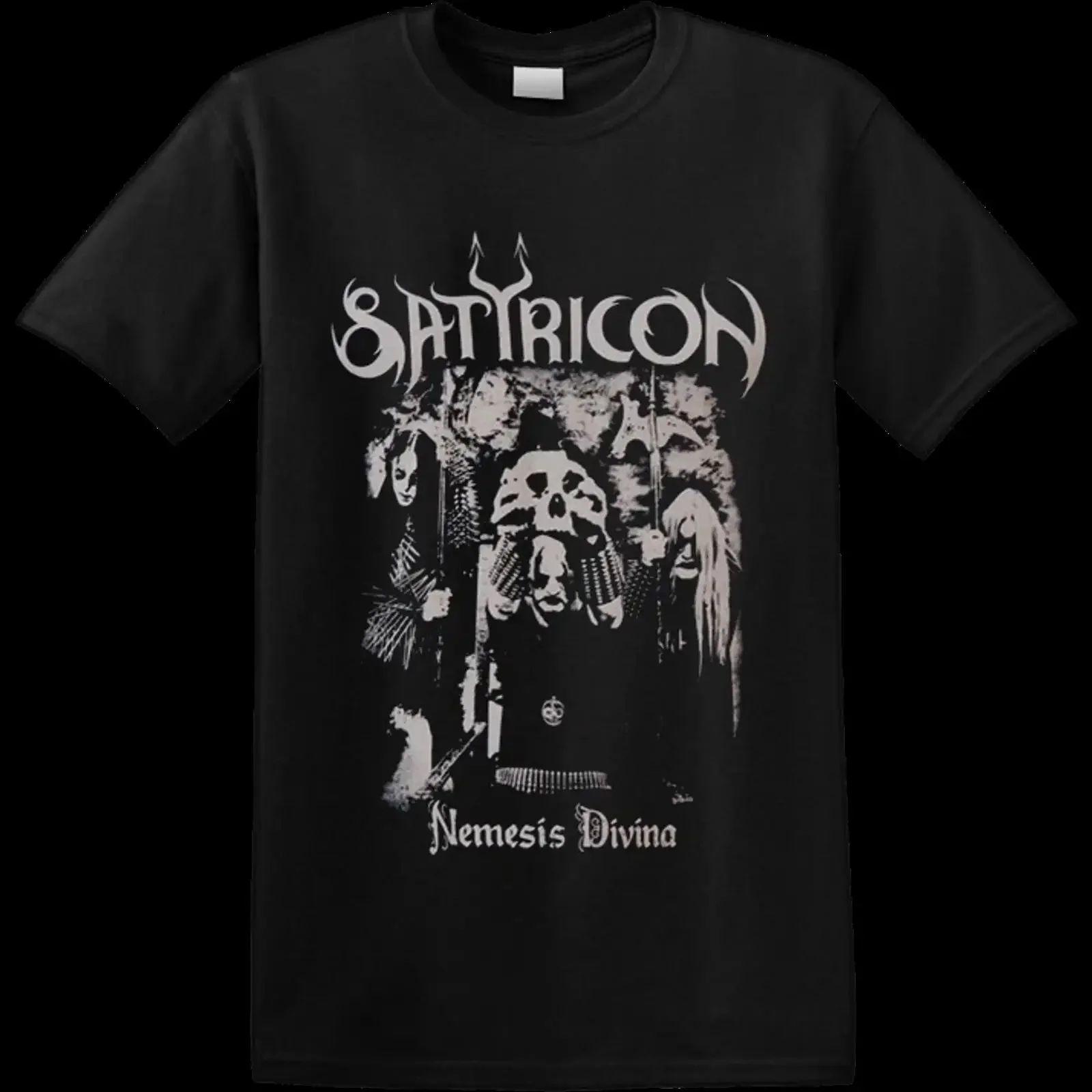 SATYRICON 'Nemesis Divina' Reduced T Shirt vintage Washed Casual Stylish streetwear Soft Comfortable Versatile Breathable