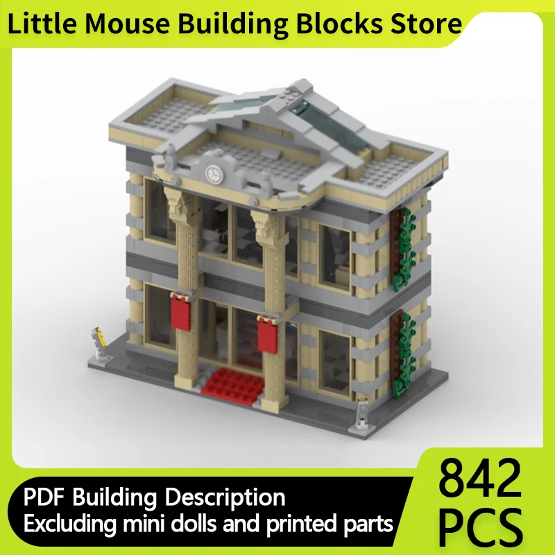 

City Street View Model MOC Building Bricks Natural History Museum Modular Technology Gifts Holiday Assemble Children Toys Suit