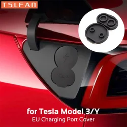 Impermeável carregamento Tampa Porto para Tesla, Dustproof Protector, Acessórios do carro, CCS, UE Plug Versão Cap, Tesla Model 3 Y, 1Pc