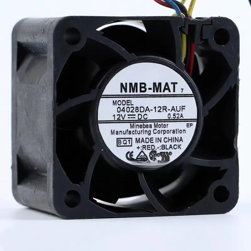 New 4028 4cm 12V 0.52A 04028DA-12R-AUF four wire cooling fan