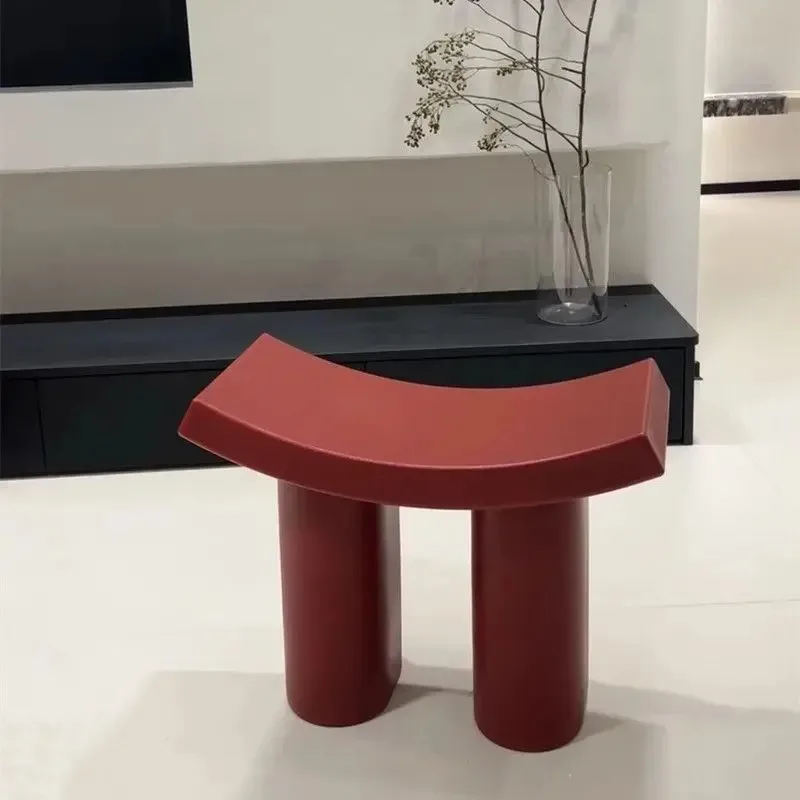 

Nordic Dumbo shoe changing stool Internet celebrity plastic children's stool home door low stool entry light luxury modern simp