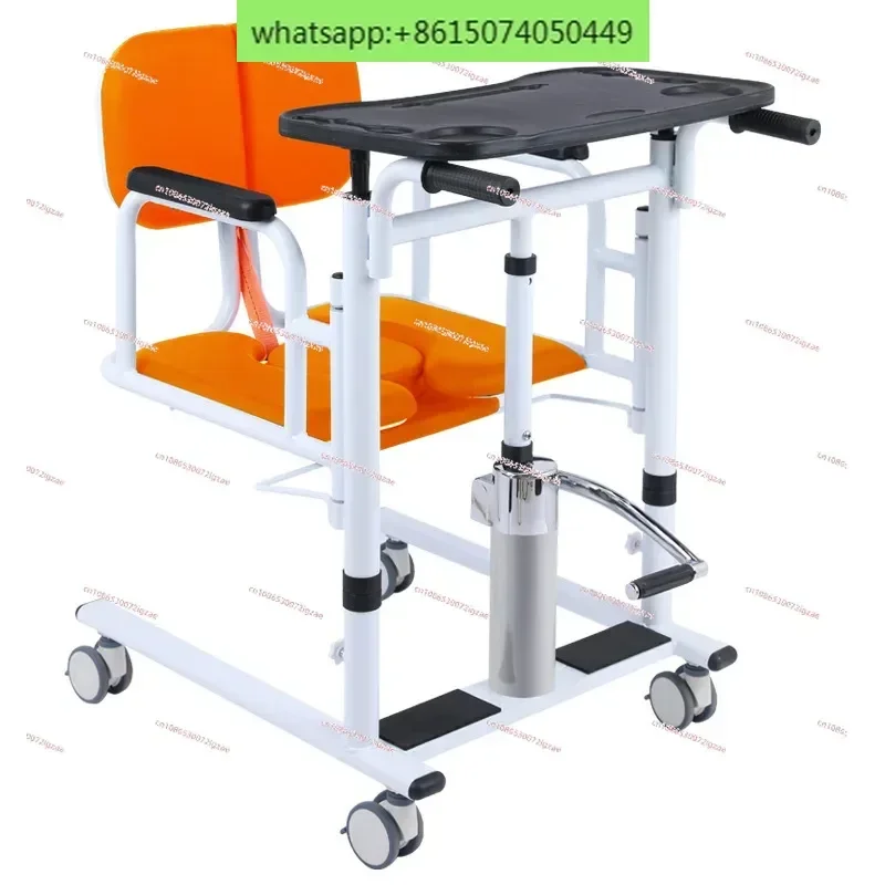 Transfer machine for elderly care, paralyzed, bedridden, and disabled patients, multifunctional hydraulic lifting transfer chair