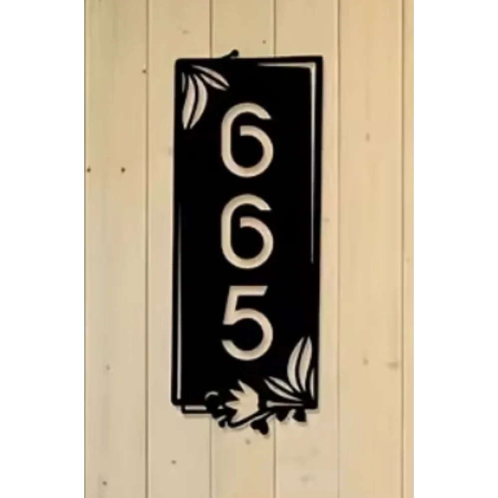 Unrivaled Black Metal Name Sign. Matte, Tailored. Ideal for Home, Living Room, Patio