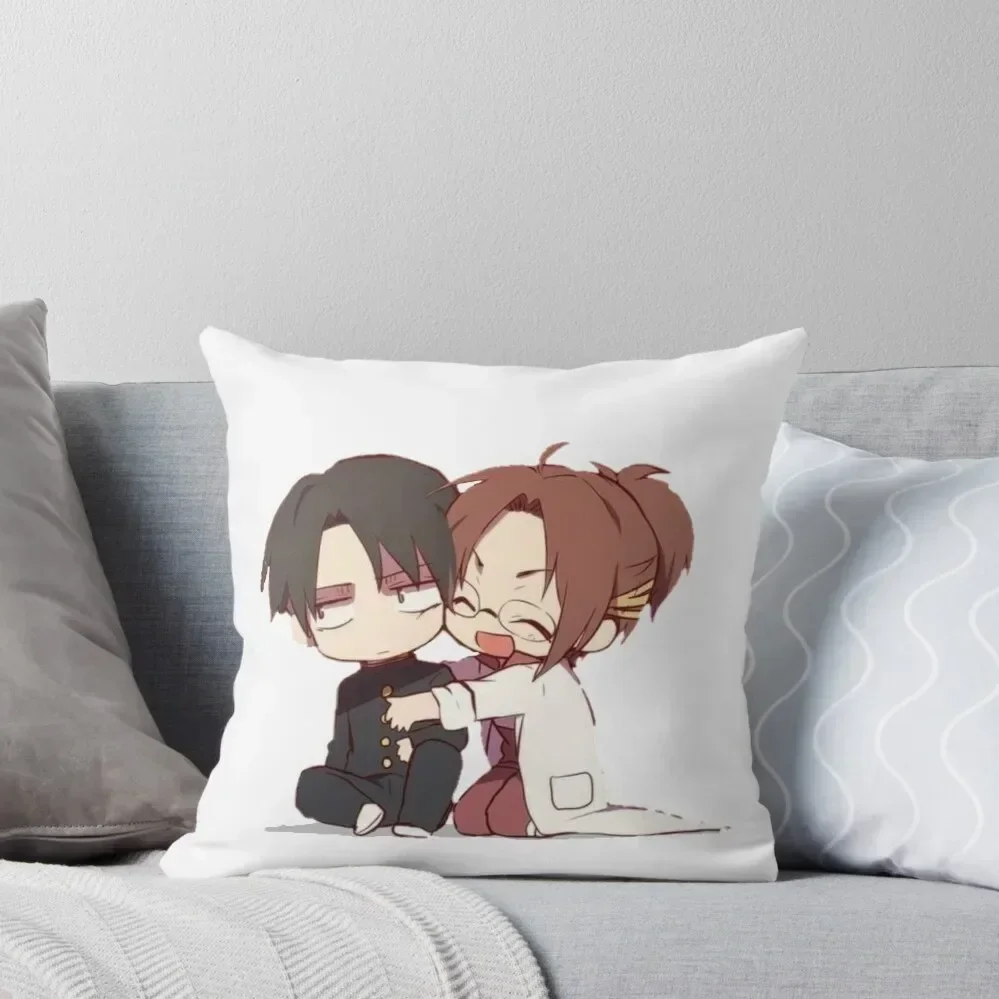 levi and hanji Throw Pillow Luxury Pillow Cover sleeping pillows christmas supplies pillow