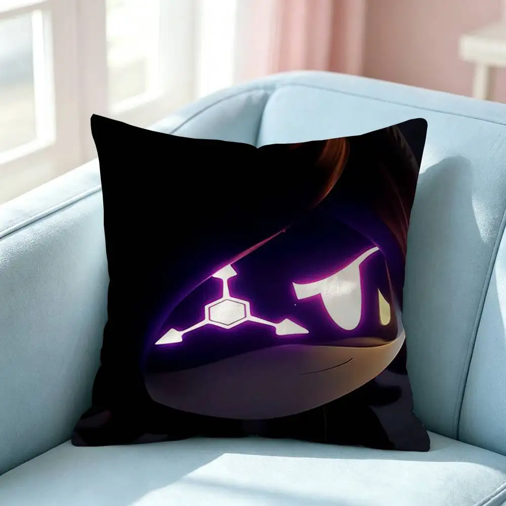 Gothic M-Murder D-Drones U-UZI Square Double-Sided printed Pillow Case Bedroom Bedside Pillow Sofa Cushion Cover