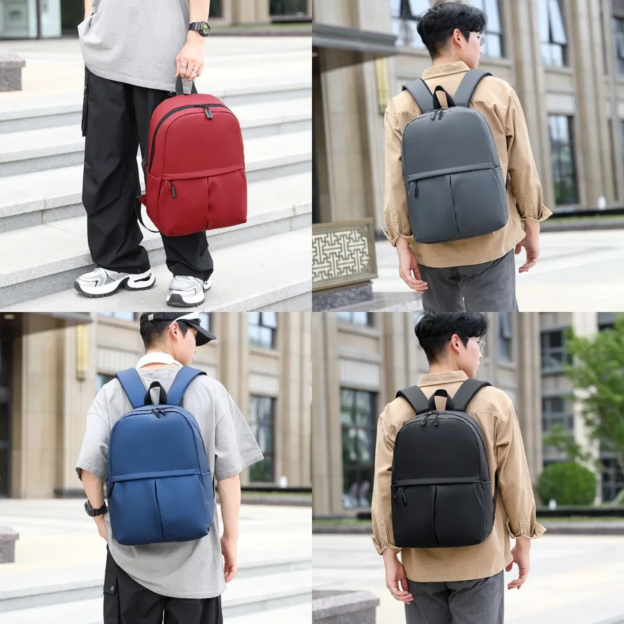 【New style】Backpack large-capacity computer backpack college student commuting bag casual schoolbag waterproof light urban simp