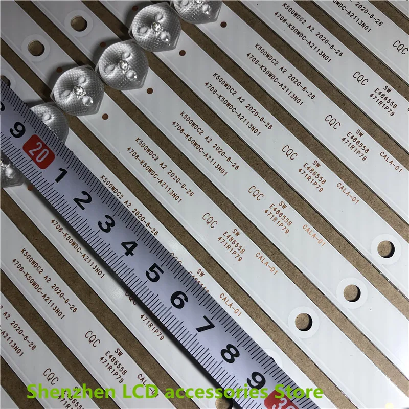 K500WDC2 SVK500AL1_WICOP_4LED_REV03_20170430 K500WDK3 485มม.6V 50นิ้วใช้อลูมิเนียม100% ใหม่LCD TV Backlightบาร์