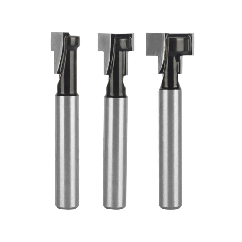 Imagem -03 - Shank Key Hole Bits Cortador de T-slotting Conjunto de Bits Roteadores Fresa para Madeira Ferramentas para Madeira mm 6.35 mm mm