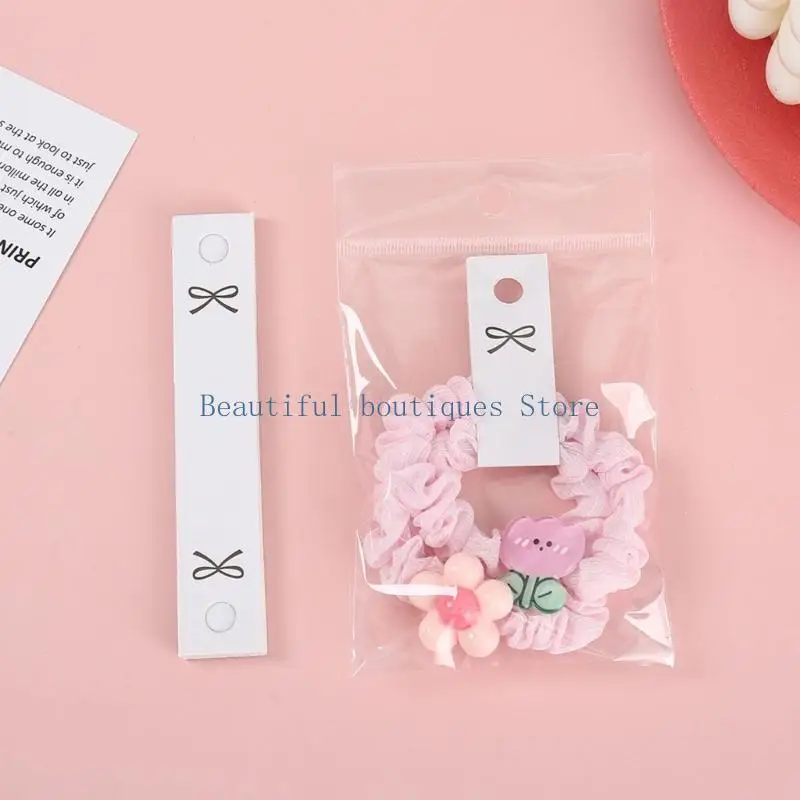 

U4LF Pack of 100 DIY Hair Accessory Cards Blank Jewelry Display Cards Hairclip Labels