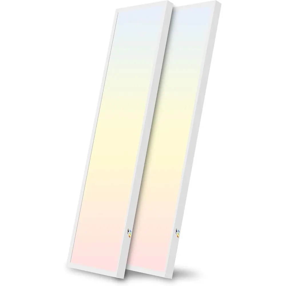 

2-Pack 48W Dimmable 1x4 LED Ceiling Panel Light, 4800 Lumens, 3000K-5000K, Surface Mount for Kitchen or Garage
