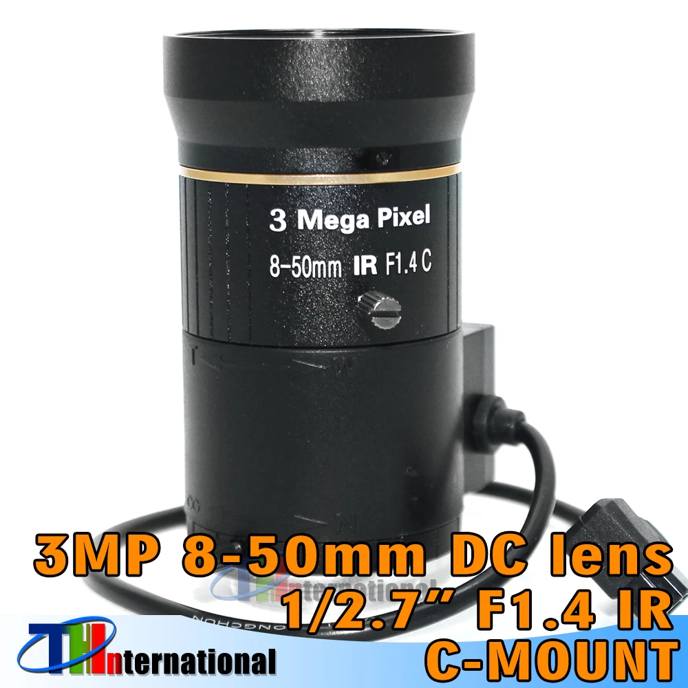 3.0MP 8-50mm C Lens DC IRIS F1.4 1/2