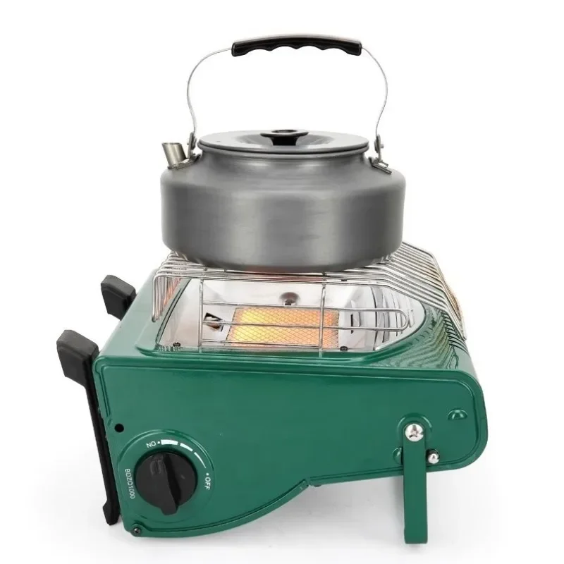 

DurableOutdoor Heater Portable Dual-Use Heating Stove 1700W Tent Heater Bbq Stove Cooking System Tent Fishing Camping Tool