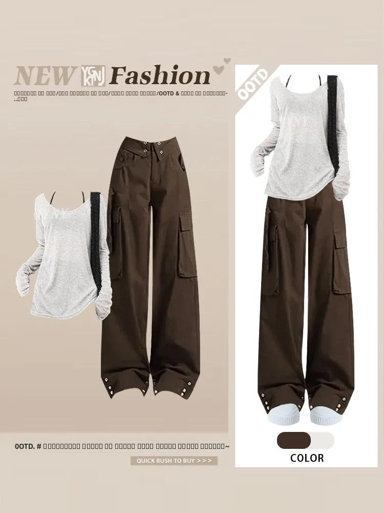 

Корейский Sle College Faion, повседневный спортивный комплект для женщин, ранняя осень 2025 года, супер кинотеатр небольшого размера, клитин OOTD, наряд