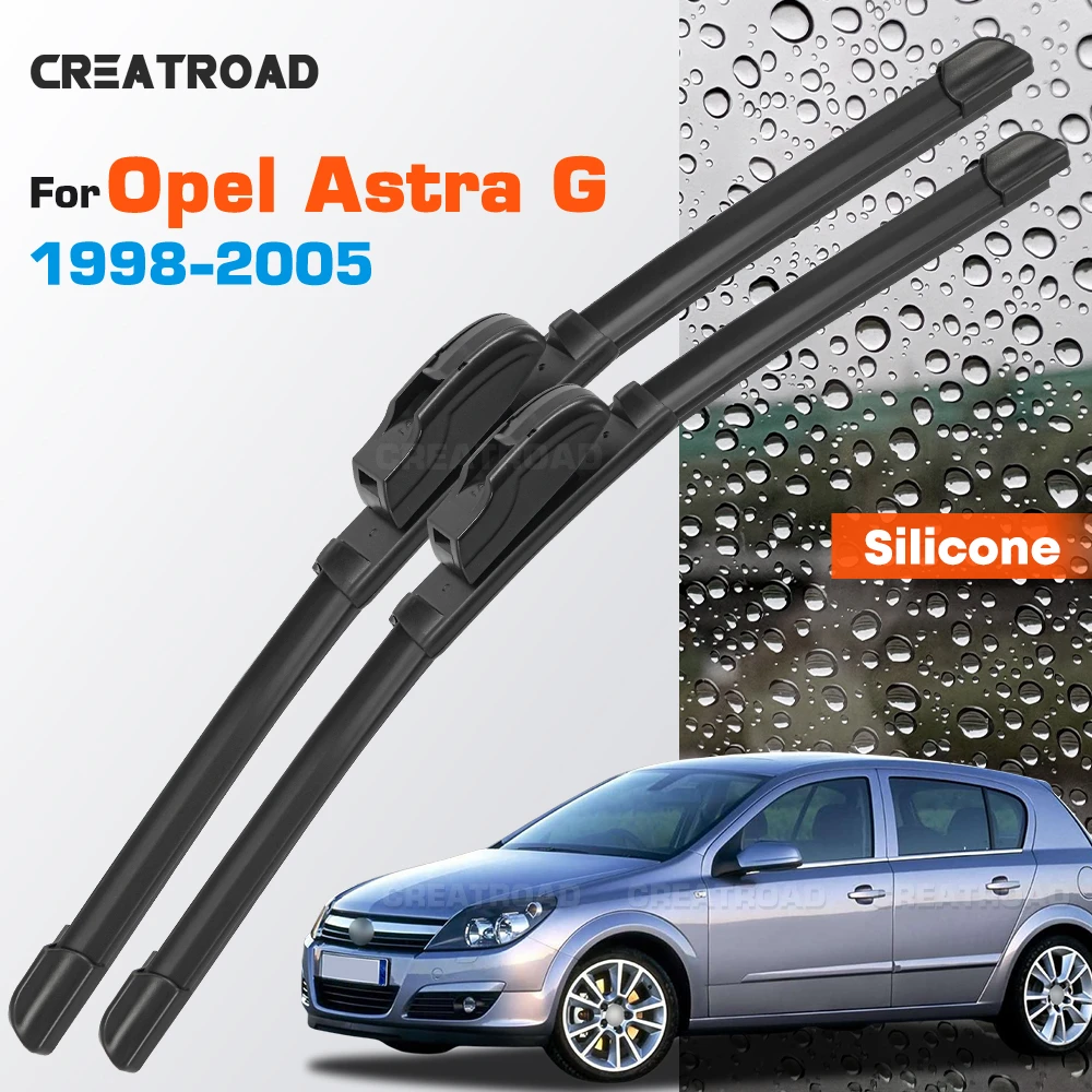 

Silicone Wiper Blades Fit For Opel Astra G 1998-2005 Coated Silent HD Wear-Resistant Car Windshield Wipers 20"+19"