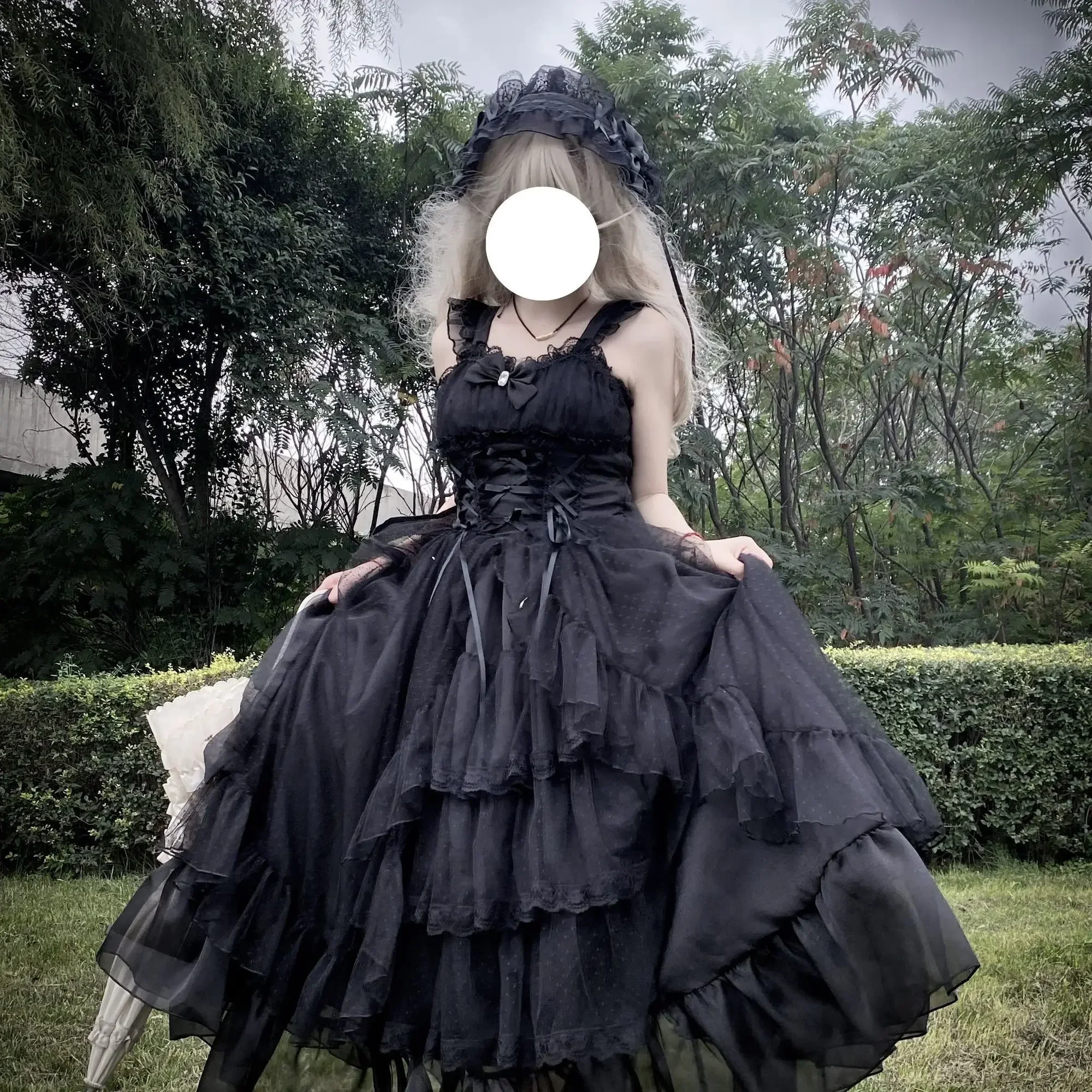 2025 japonês doce lolita jsk vestido feminino vitoriano vintage princesa festa de casamento vestidos feminino laço arco elegante vestido longo