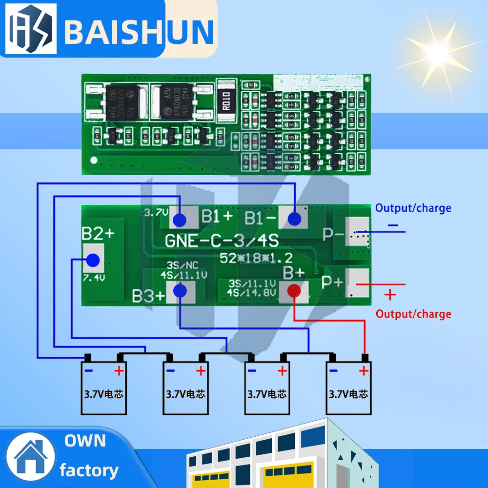 4S 14.8V 8A Bms Pro…