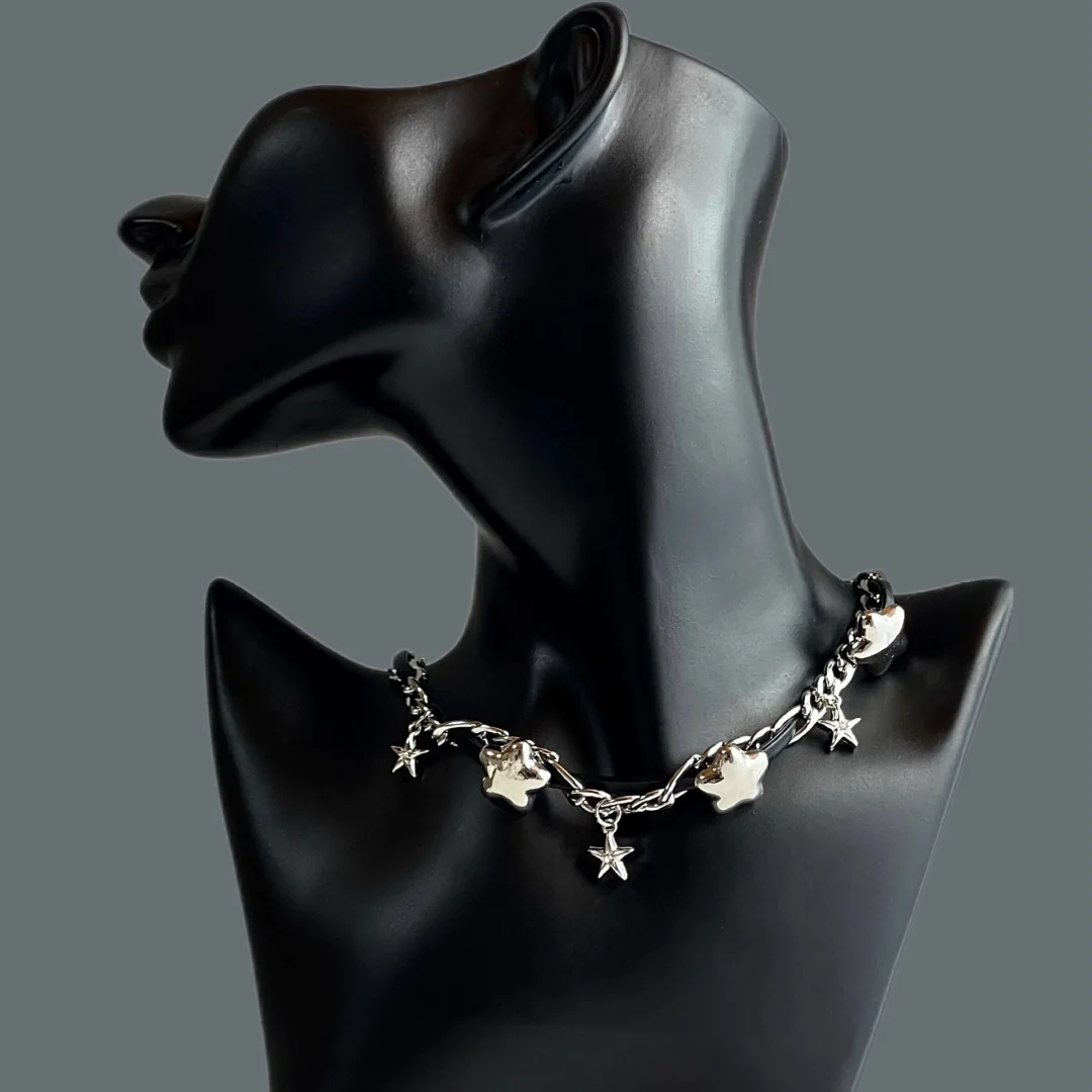 

DUTRIEUX Neo-Gothic Punk Y2K Necklace Choker Korean Kawaii Fashion Star Pendant Necklaces Harajuku Sexy Chain Women Jewelry Gift