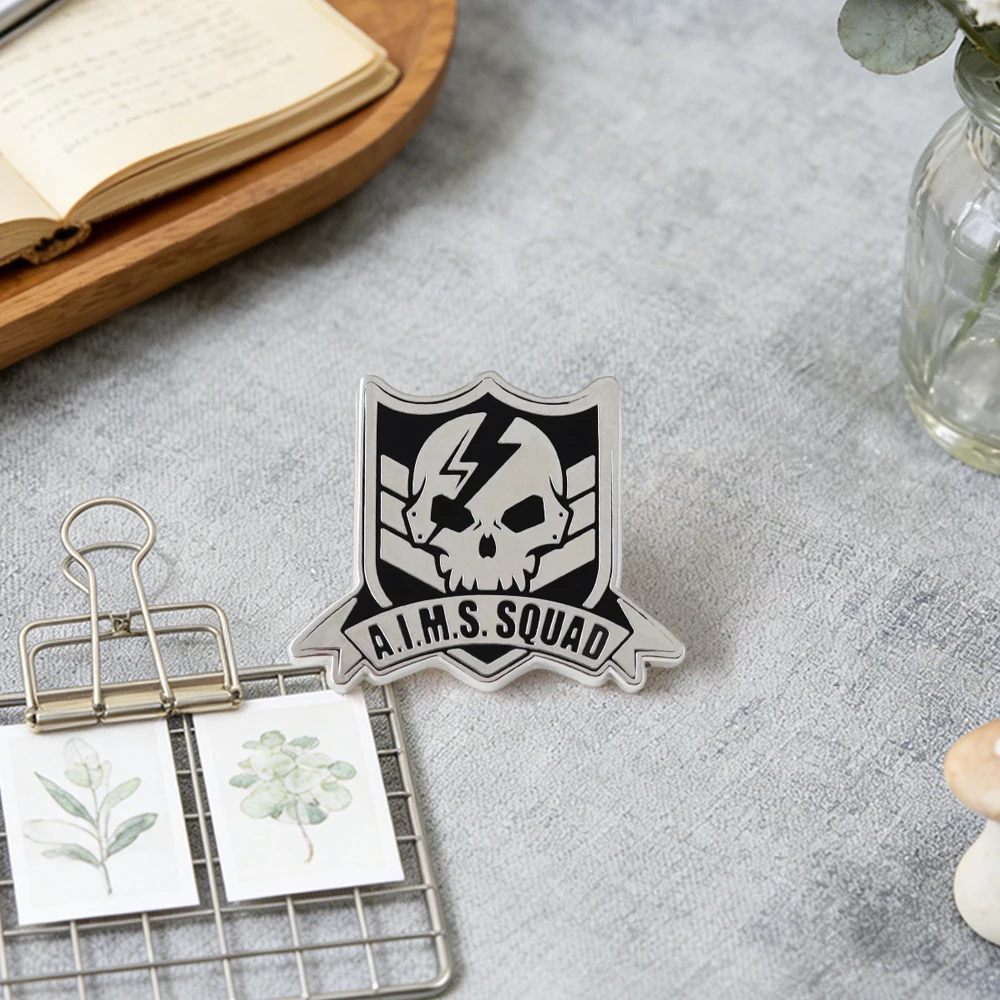 Kamen Rider Zero-One A.I.M.S. Squad Emaille-Pin Live-Action Science-Fiction Totenkopf-Band Fangeschenk Abzeichen Cosplay-Zubehör – Detail 3